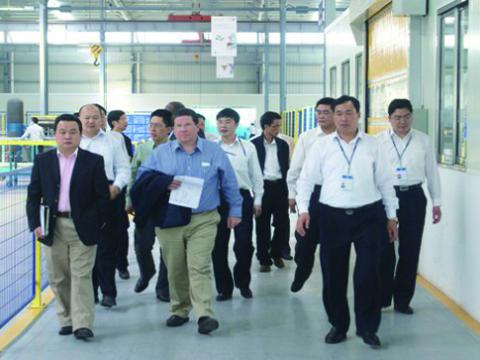 美国通用电气亚太区总裁访问我公司